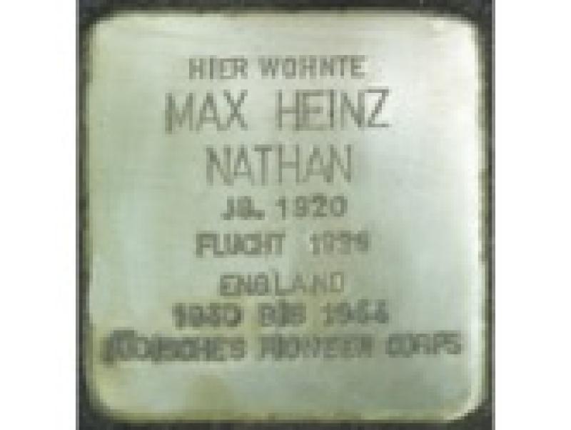 Stolperstein Max Heinz Nathan Bild: Stolpersteine-Initiative CW, Hupka