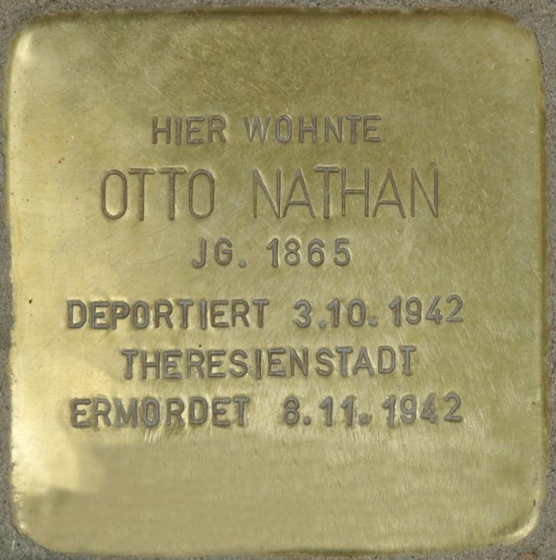 Stolperstein Otto Nathan Bild: Stolpersteine-Initiative CW, Hupka