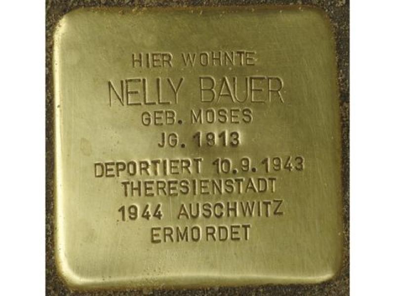 Stolperstein Nelly Bauer © H. J. Hupka