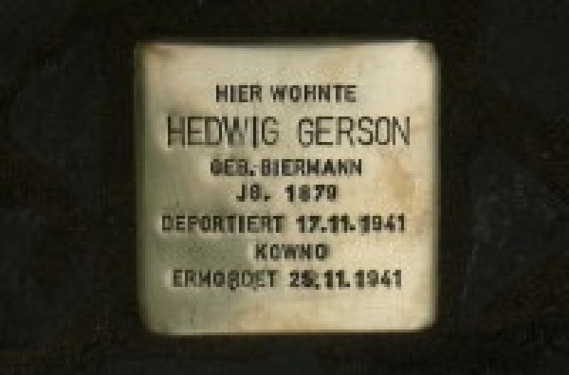 Foto: Initiative Stolpersteine Charlottenburg-Wilmersdorf