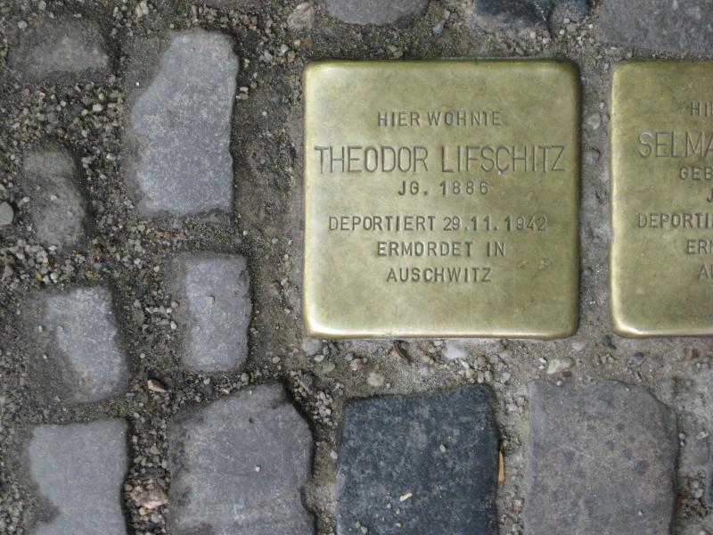 Stolperstein für Theodor Lifschitz. Copyright: MTS