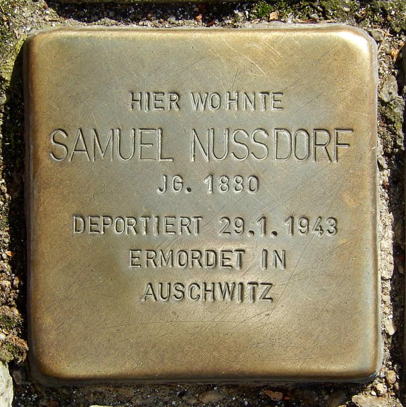 Stolperstein für Samuel Nussdorf