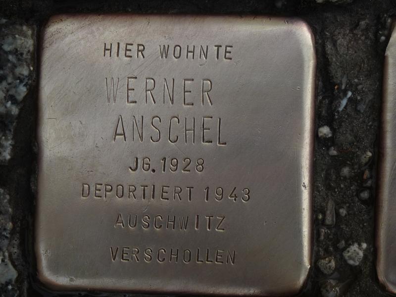 Stolperstein für Werner Anschel
