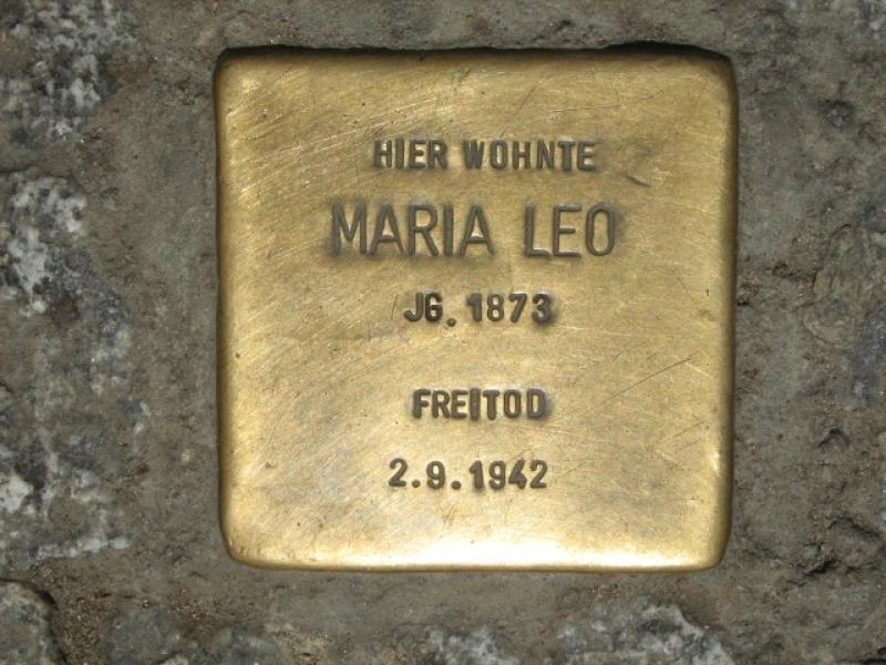 Stolperstein für Maria Leo. Copyright: MTS