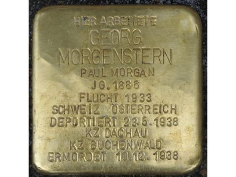 Stolperstein für Paul Morgenstern © Stolpersteininitiative, Hupka