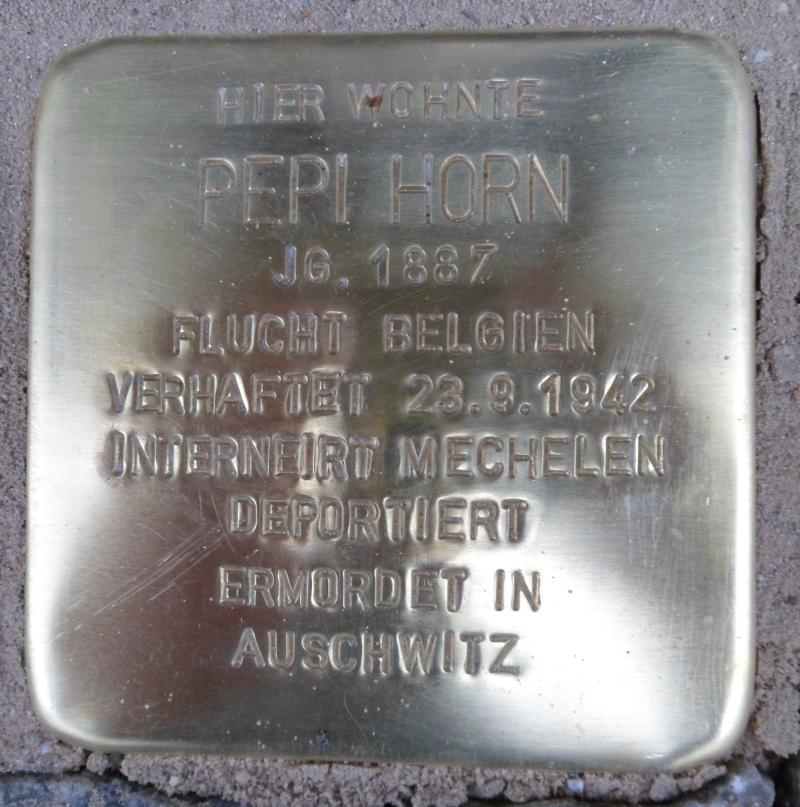 Stolperstein für Pepi Horn