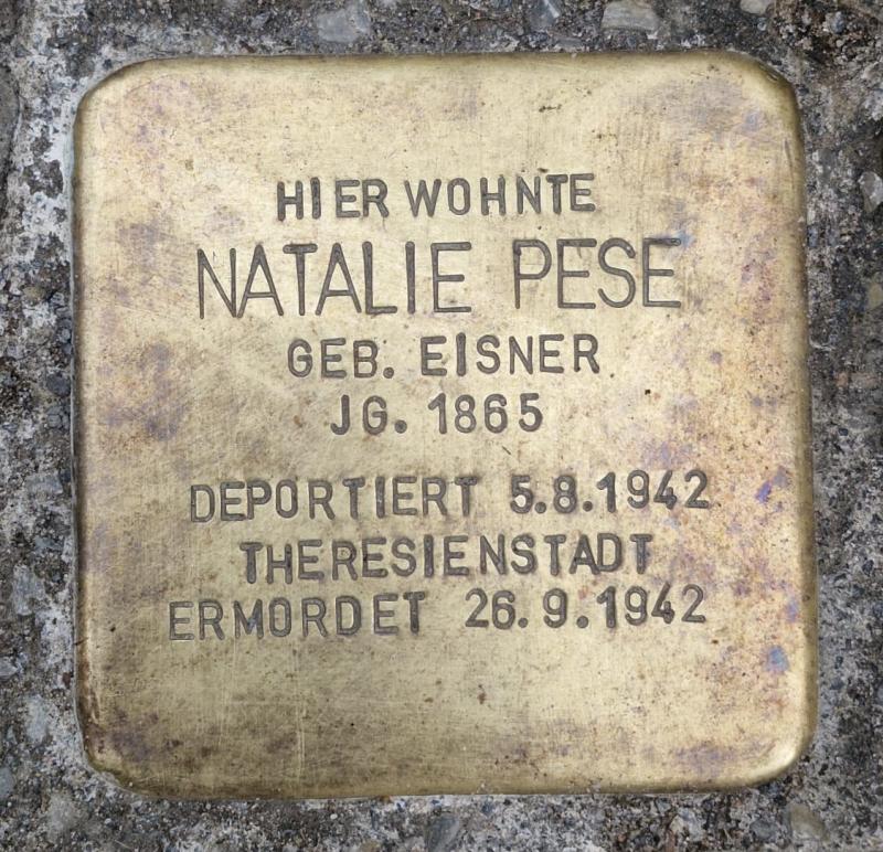 Stolperstein für Natalie Pese © MTS
