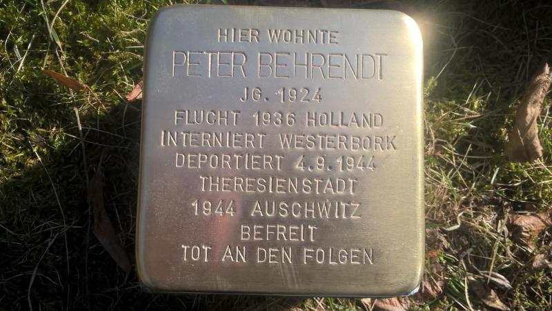 Stolperstein für Peter Behrendt (Bild: Projekt-Stolpersteine)