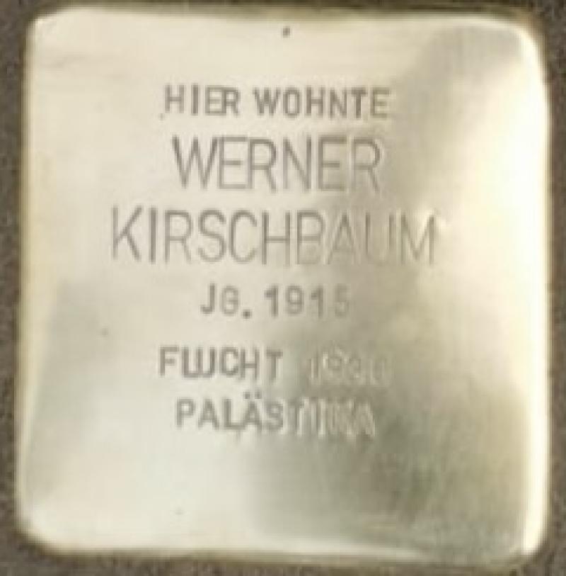 Stolperstein Werner Kirschbaum @ Dagmar Poetzsch
