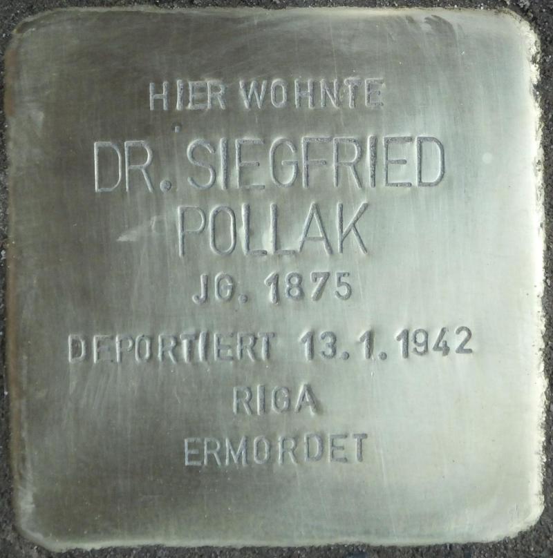 Stolperstein Helene Pollak Bild: Stolpersteine-Initiative CW, Hupka