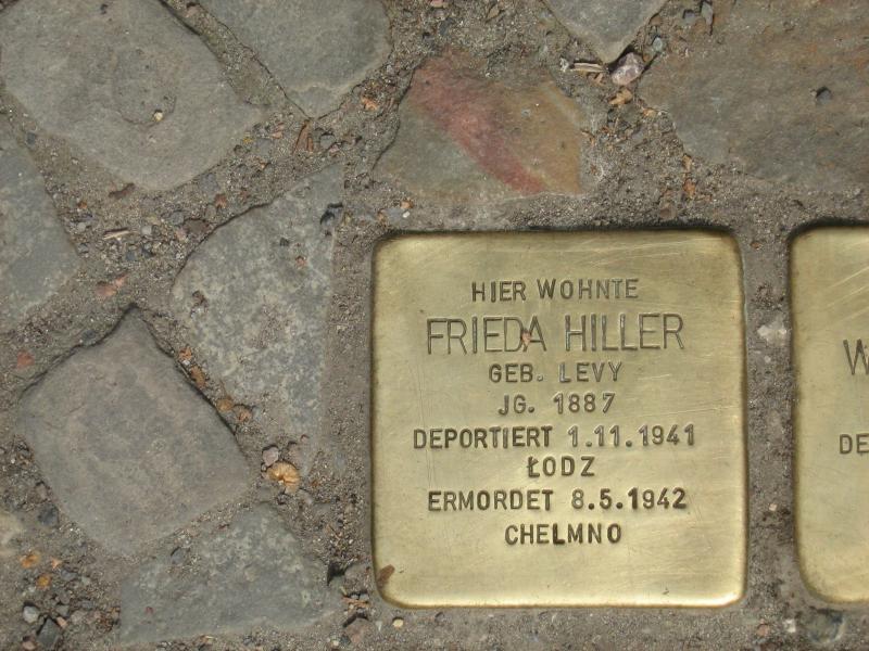 Stolperstein für Frieda Hiller. Copyright: MTS