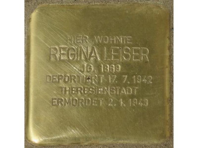 Stolperstein Regina Leiser © H. J. Hupka