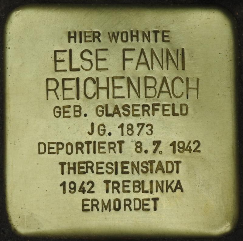 Stolperstein Else Fanni Reichenbach © Stolpersteine-Initiative CW, Hupka 