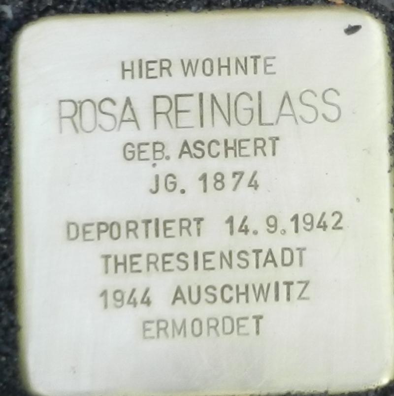 Stolperstein für Rosa Reinglass © Initiative Spandau