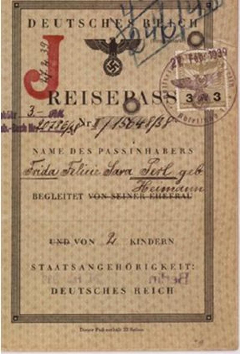 Pass der Tochter von Selma Heimann, die 1941 in die USA flüchten konnte (Bild: Privatarchiv)