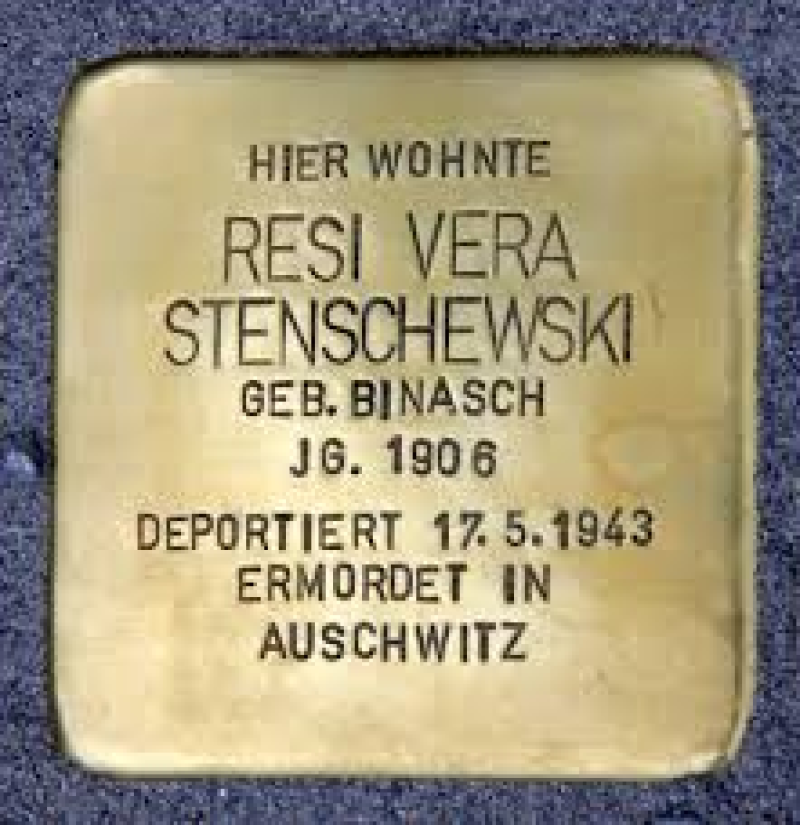 Stolperstein Resi Vera Stenschewski © OTFW
