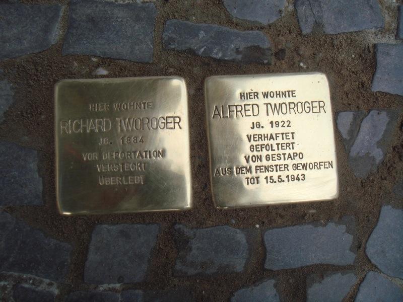 Stolpersteine für Richard und Alfred Tworoger