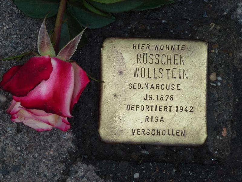 Stolperstein für Röschen Wollstein.