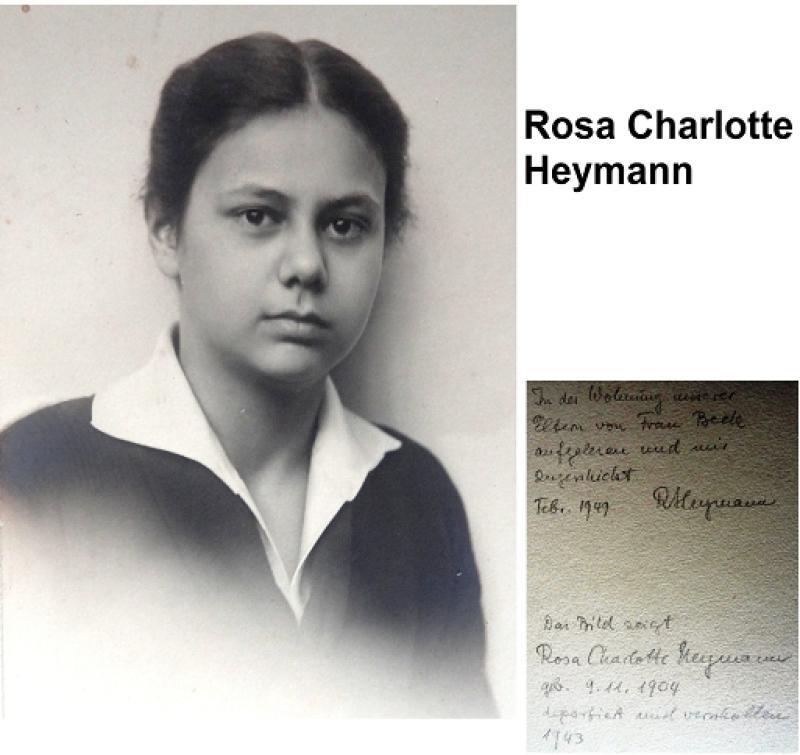 Rosa Charlotte Heymann Bild: Privatarchiv