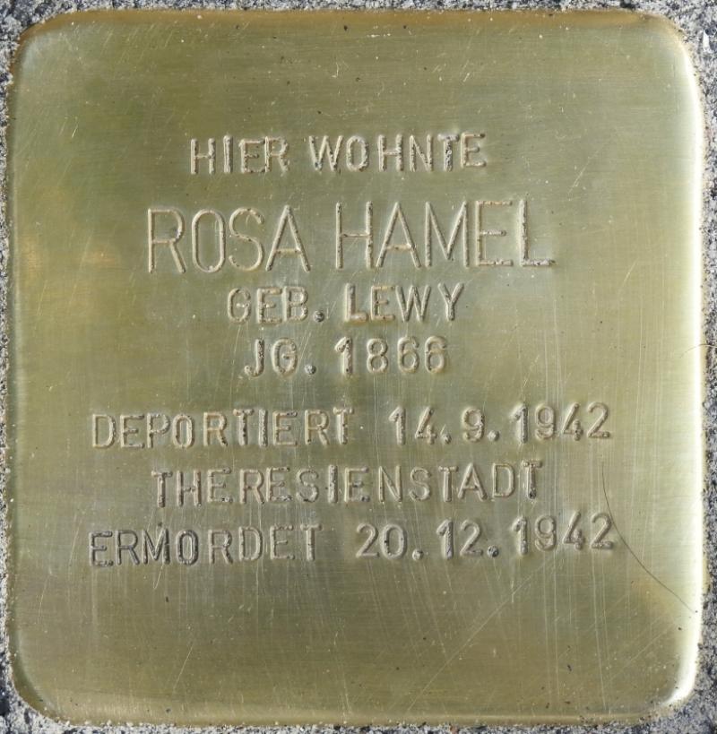 Stolperstein für Rosa Hamel