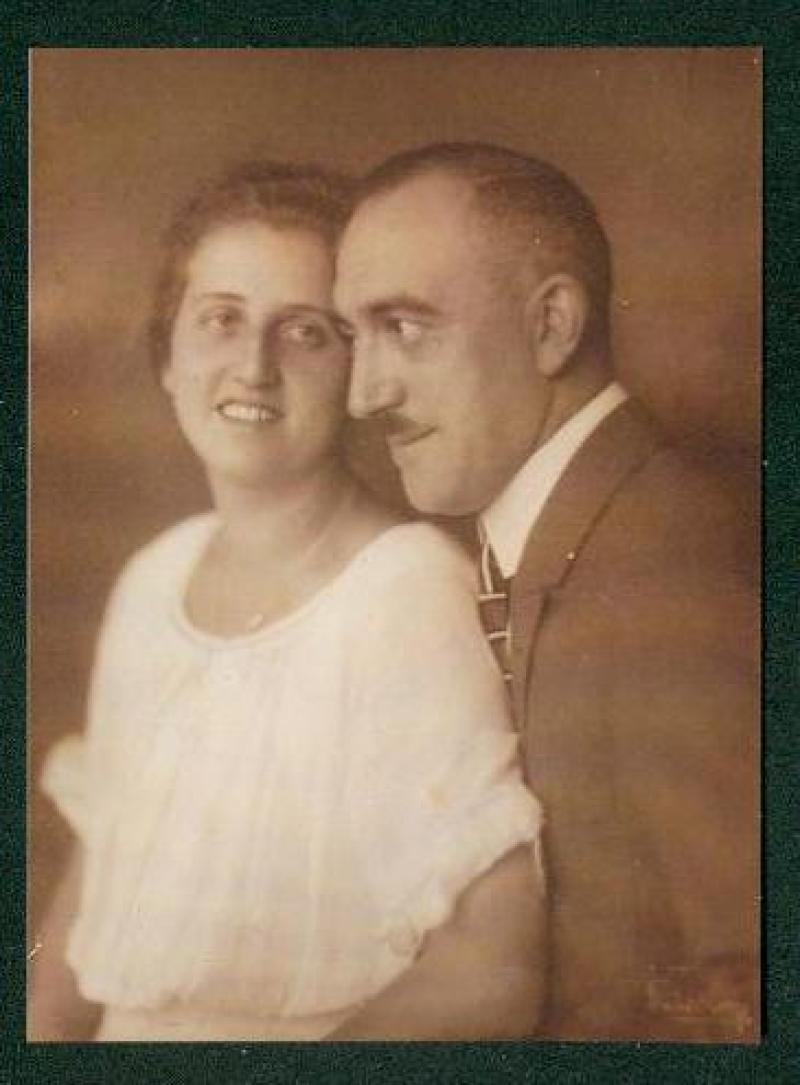  Hugo und Rosa Bütow am Hochzeitstag. Familienbesitz (