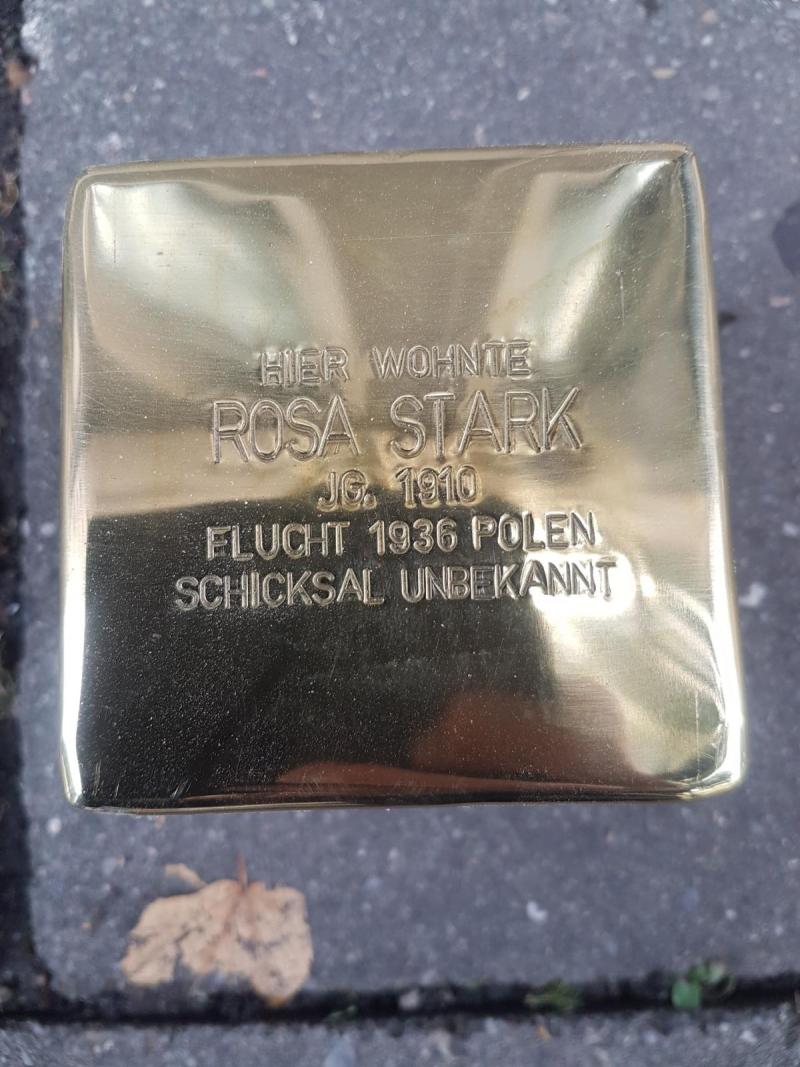 Stolperstein Rosa Stark, Foto: Initiative
