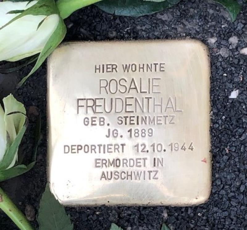 Stolperstein Rosalie Freudenthal, geb. Steinmetz © S. Davids