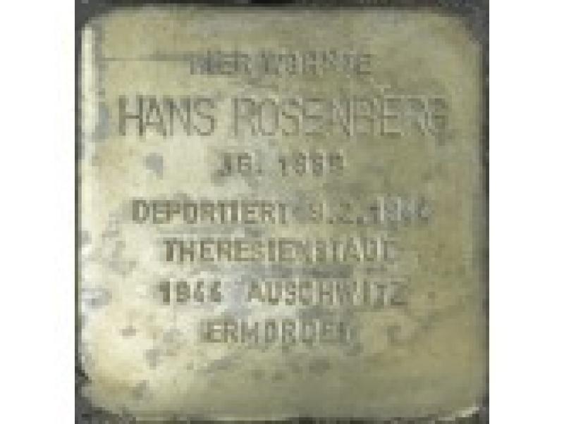 Stolperstein Hans Rosenberg Bild: Stolpersteine-Initiative CW, Hupka