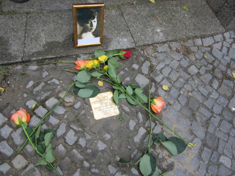 Stolperstein für Fränzes Brenner. Copyright: MTS