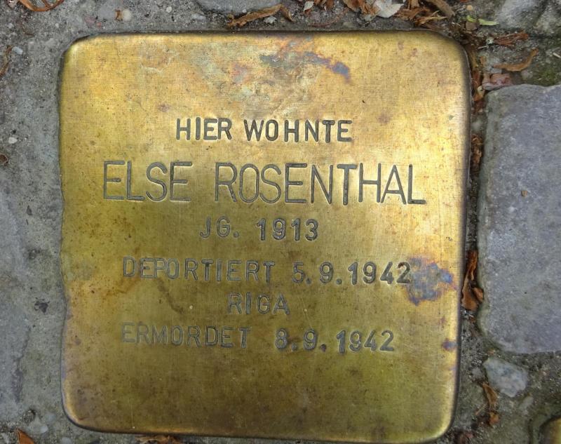 Stolperstein Else Rosenthal © S.Davids