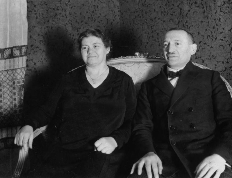 Mindel und Josef Baruch Rossbach im November 1930