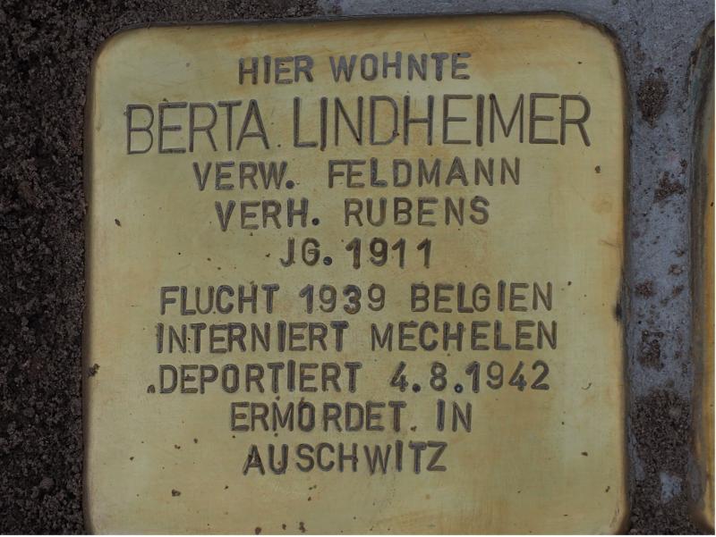 Stolperstein Berta Rubens