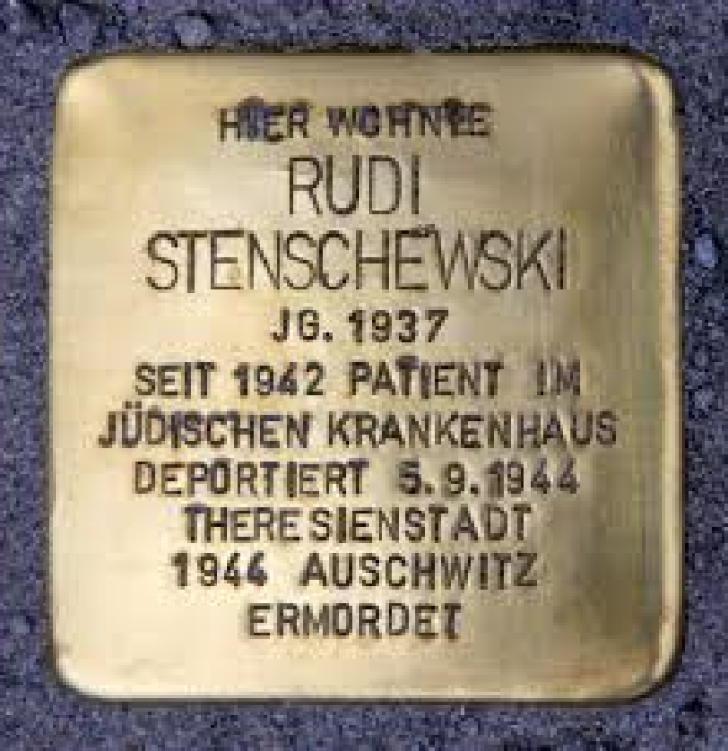 Stolperstein Rudi Stenschewski © OTFW
