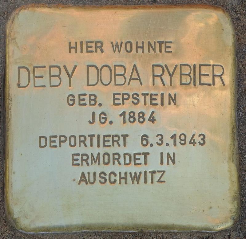 Stolperstein Deby Doba Rybier Bild: Stolpersteine-Initiative CW, Hupka