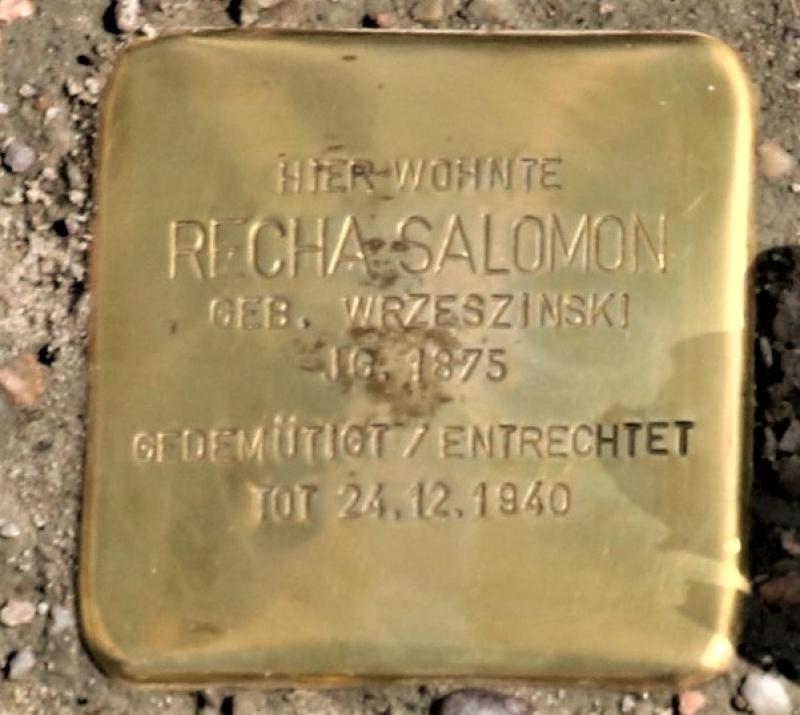 Stolperstein für Recha Salomon © Initiative Spandau