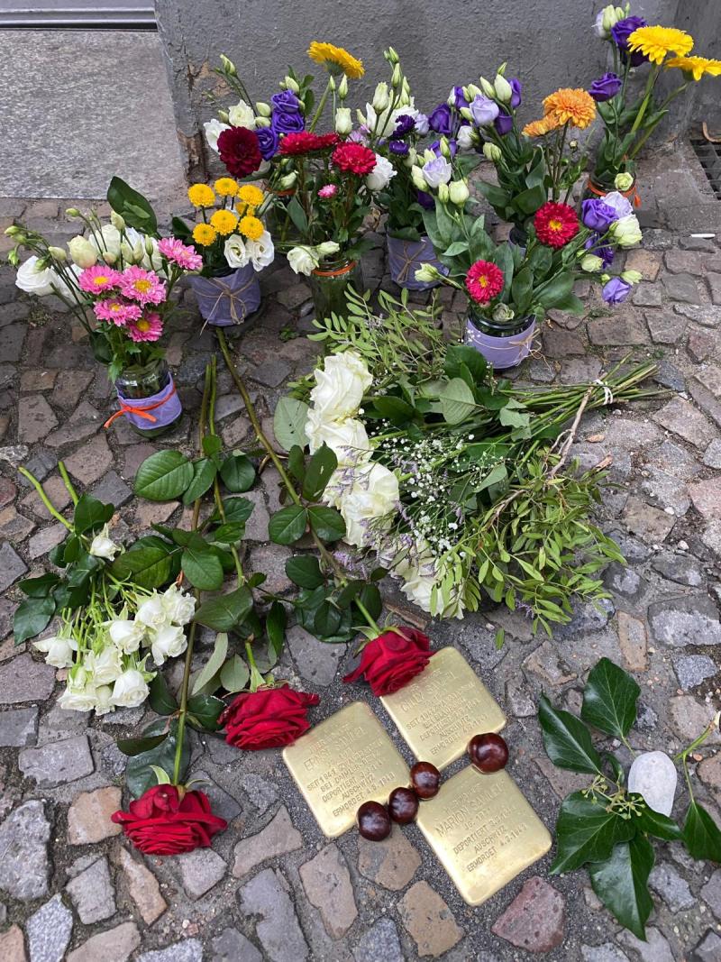 Stolpersteine für Ernst, Cilly und Marion Samuel © H. Siemann