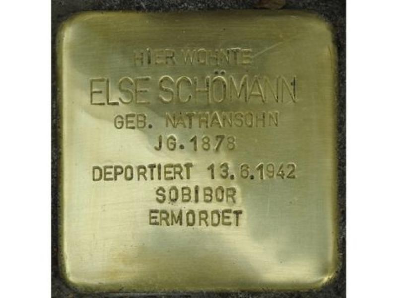 Stolperstein Else Schömann © H.J.Hupka