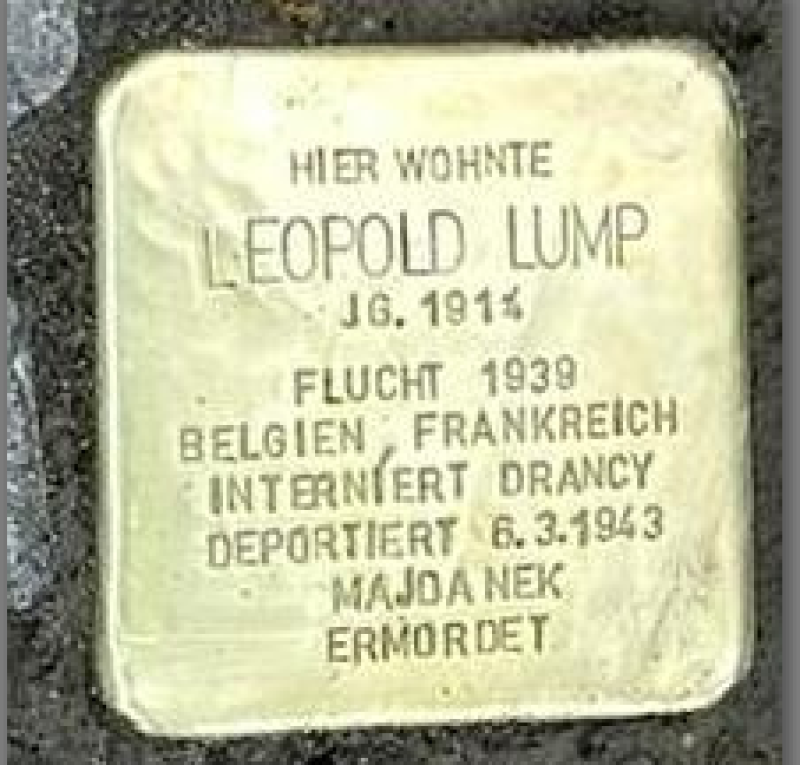 Stolperstein Leopold Lump © Dr. Petra T. Fritsche