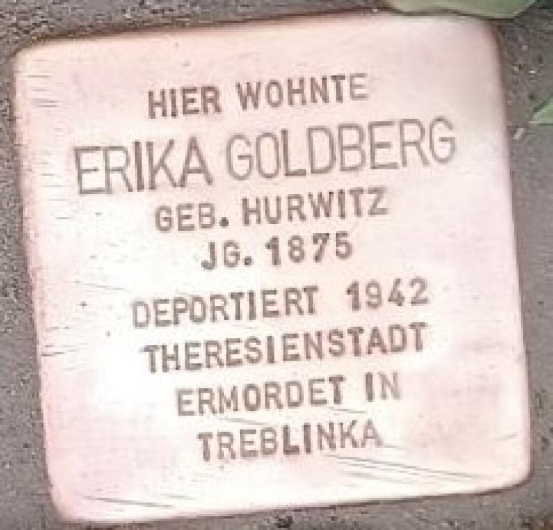 Stolperstein Erika Goldberg @ Heide Determann