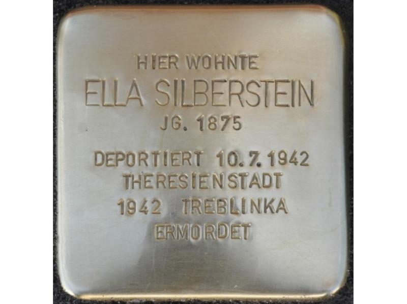 Stolperstein Ella Silberstein Bild: Stolpersteine-Initiative CW, Hupka