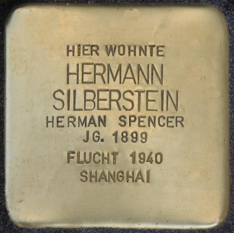 Stolperstein Hermann Silberstein Bild: Stolpersteininitiative Charlottenburg-Wilmersdorf