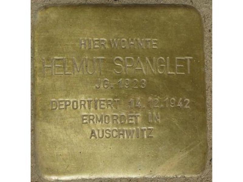 Stolperstein für Helmut Spanglet; Foto: Bild: Stolpersteine-Initiative CW, Hupka