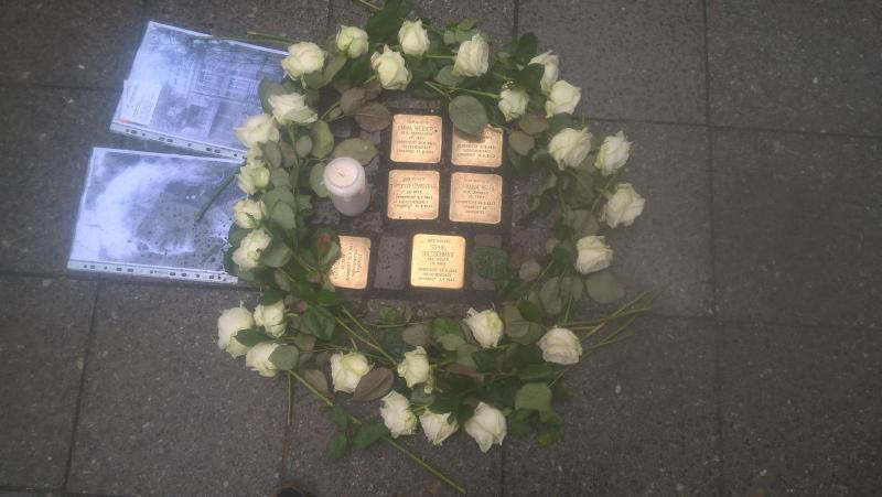 Verlegeort Spanische Alle 8+10 (Projekt Stolpersteine)