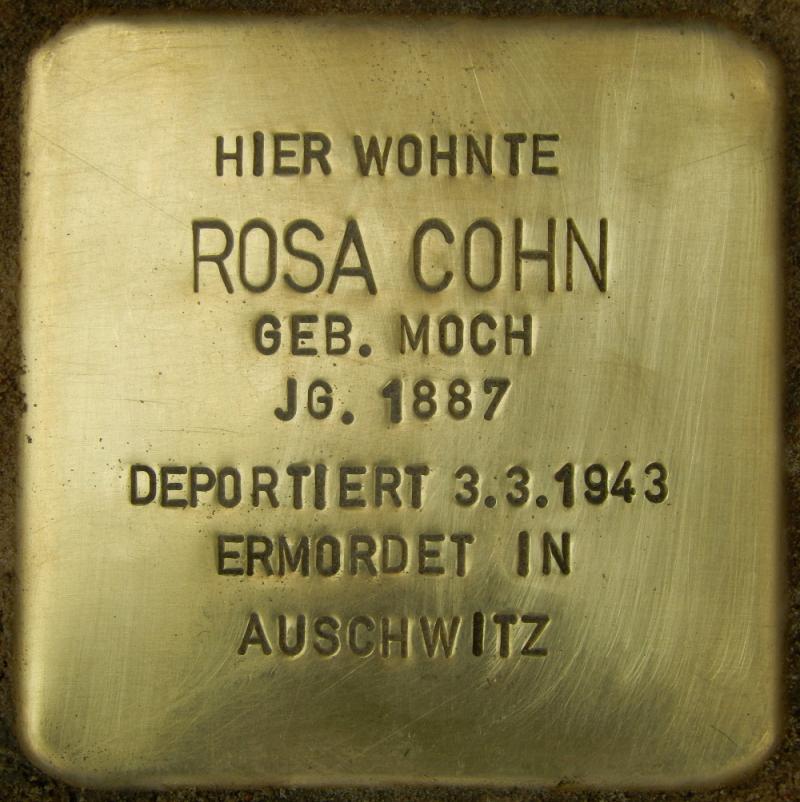 Stolperstein für Rosa Cohn