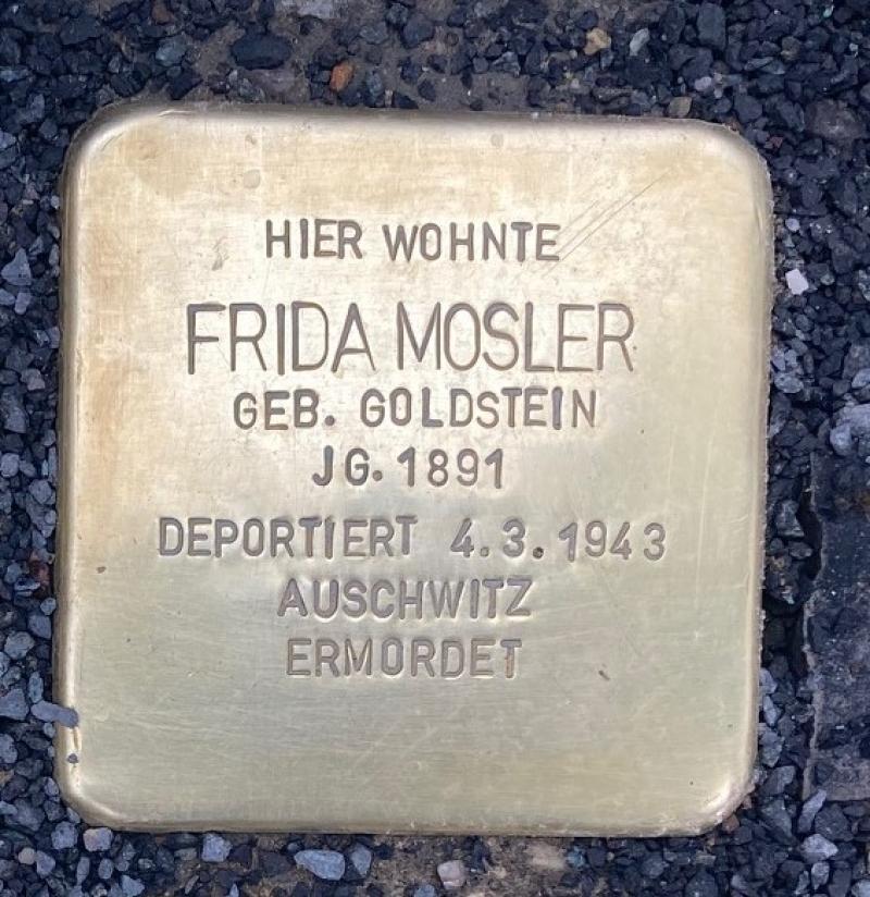 Stolperstein Frida Mosler © S. Davids