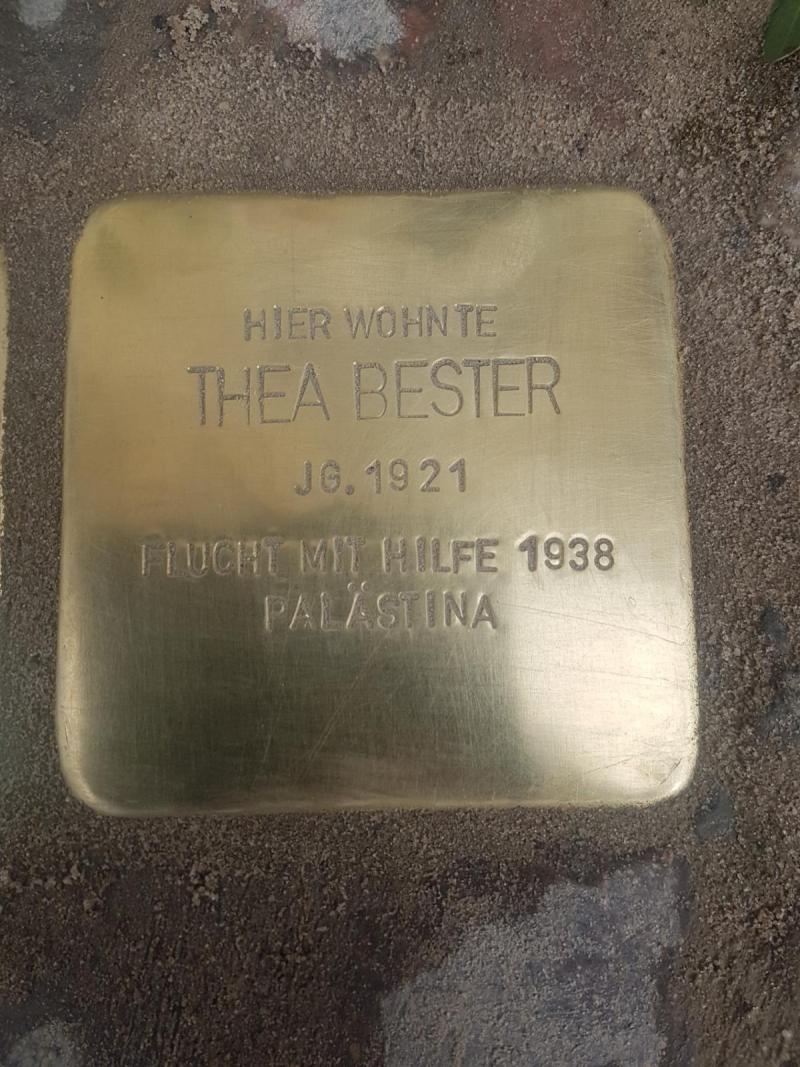 Stolperstein Thea Bester © Initiative Mitte