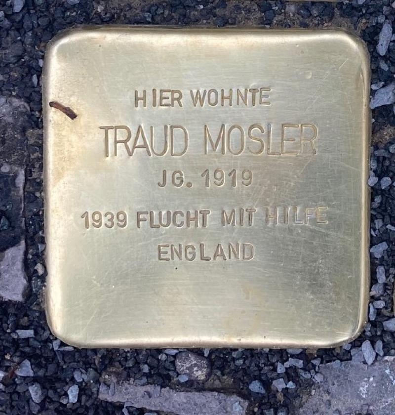 Stolperstein Traud Mosler © S. Davids
