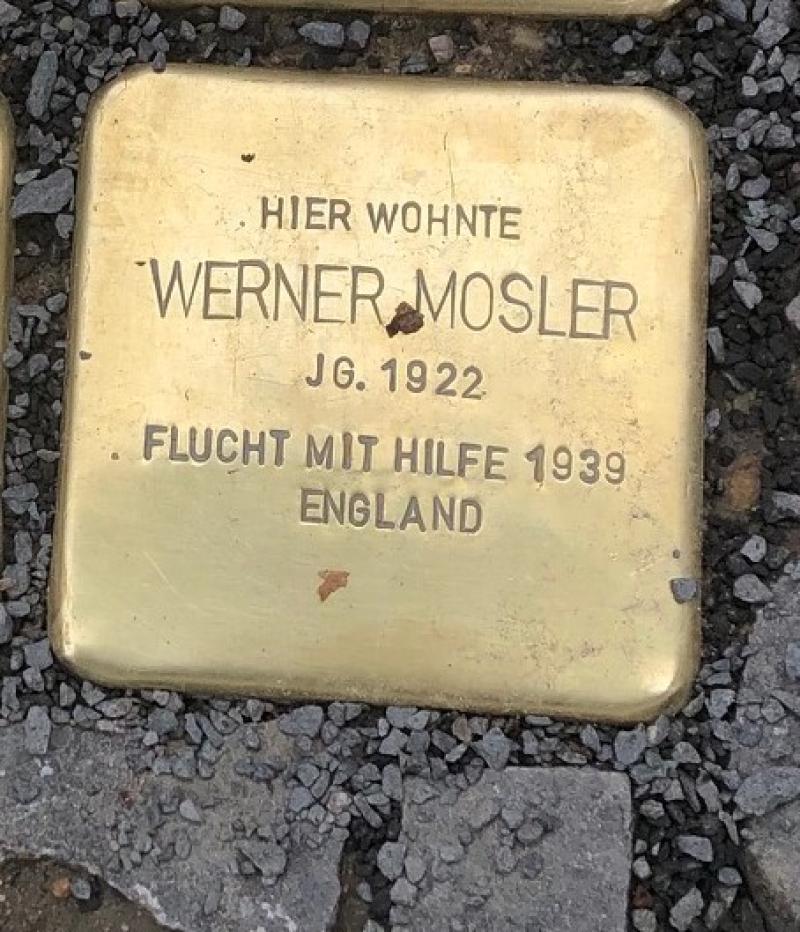 Stolperstein Werner Mosler © S. Davids