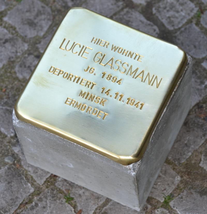 Stolperstein für Lucie Glassmann