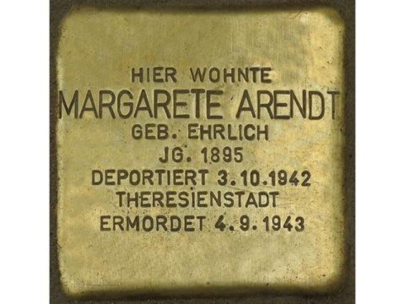 Stolperstein Margarete Lewin © H.-J. Hupka